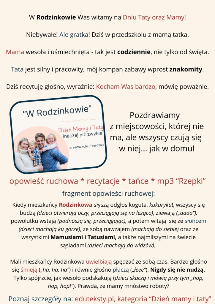 scenariusz na bazie prawdziwych slow rodzicow i obserwacji dzieci 2