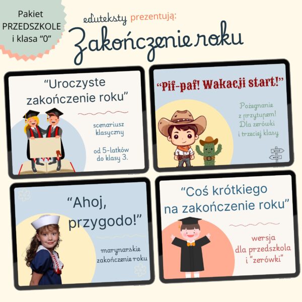 PAKIET – zakończenie roku – scenariusze dla przedszkola