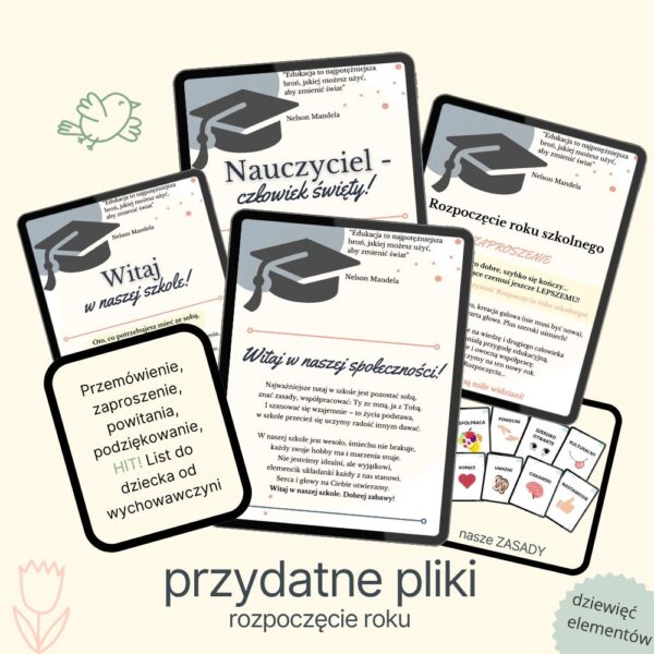 Pliki na rozpoczęcie roku - gotowe do druku